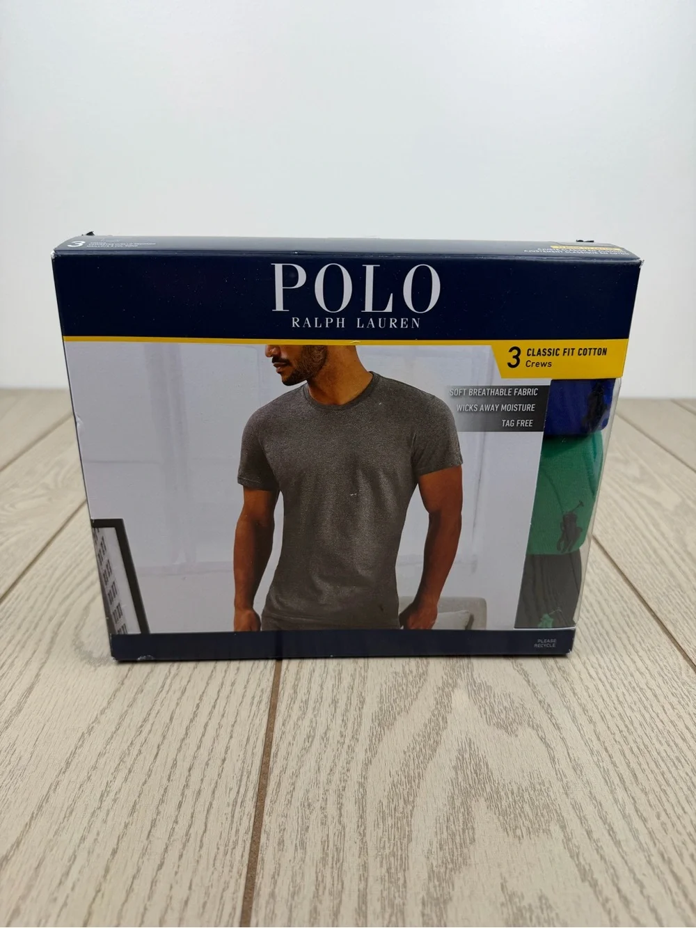Polo Ralph Lauren Men's 3 Pack Classic Fit Cotton Crews XL Multi $49.50